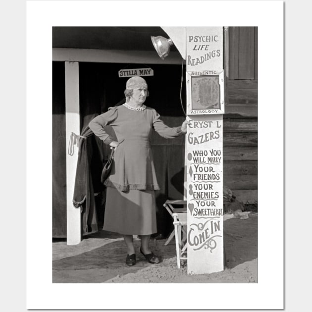 Fortune Teller, 1938. Vintage Photo Wall Art by historyphoto